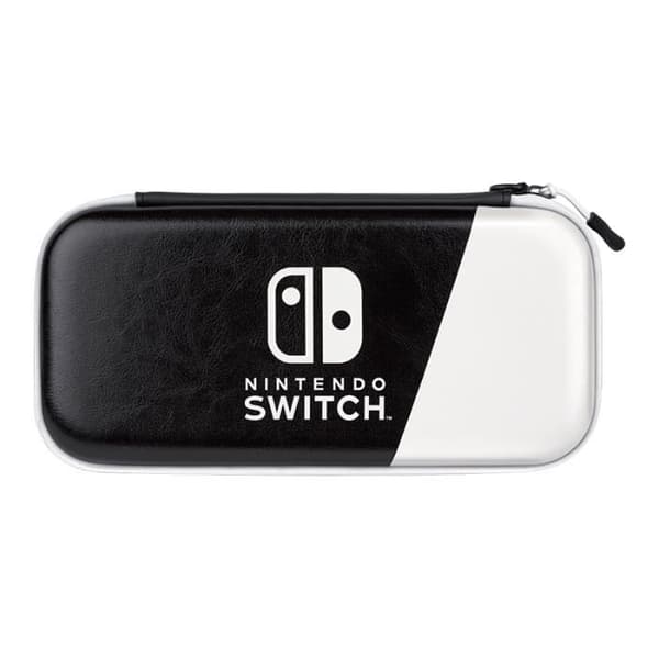 Slim Deluxe svart och vit bärväska för Nintendo Switch / Lite / OLED-konsoler