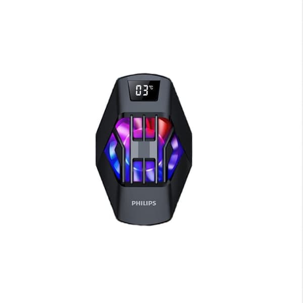 Philips DLK6403B magnetisk telefonkøler, halvlederkøleventilator, lydløs radiator til spil, streaming og universel smartphone-brug