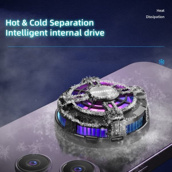 Philips DLK6402L Magneettinen puhelimen jäähdytin, puolijohdetuuletin, hiljainen jäähdytin pelaamiseen, suoratoistoon ja älypuhelimien yleiskäyttöön