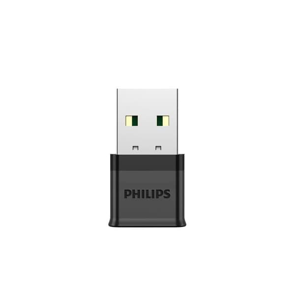 ""Philips SWR3301A/93 Bluetooth Adapter 5.0 USB-lydsender og -modtager, Plug & Play til stationære og bærbare computere"