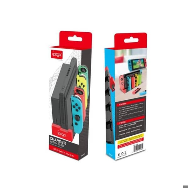 Laddningsstation 4-i-1 för Nintendo Switch och Joy-Con Ipega Vit