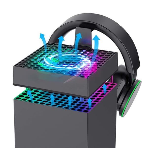 Multifunktionell Laddstation med Kylning och Hörlursstativ för Xbox Ipega Svart