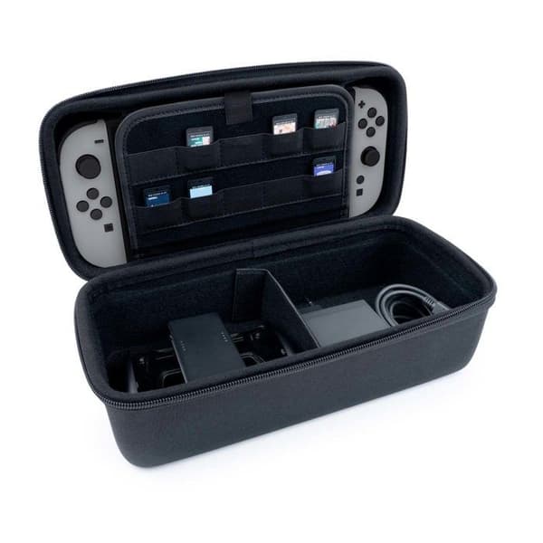 Nacon svart transportväska för Switch 2 storlek XL kompatibel med Switch och Switch OLED