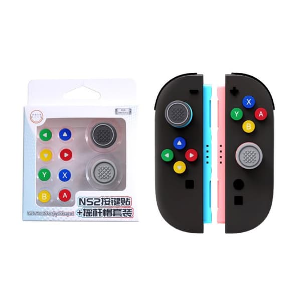 Silikonknapper for Nintendo Switch 2 Joy-Con-kontrollere og styrespaker