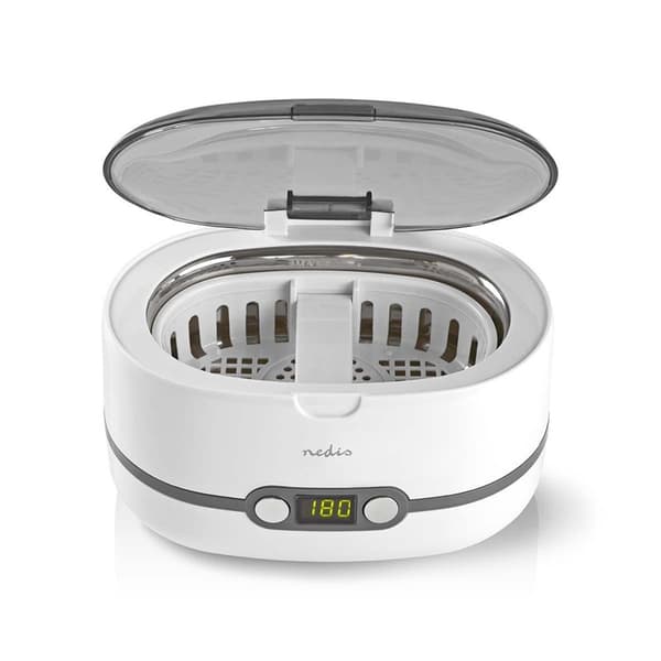 Nedis Ultrasonisk Smykke Renser | Strømforsyning | 230 V AC 50 Hz | Euro / Type-C (CEE 7/16) | Hvid | Plastik