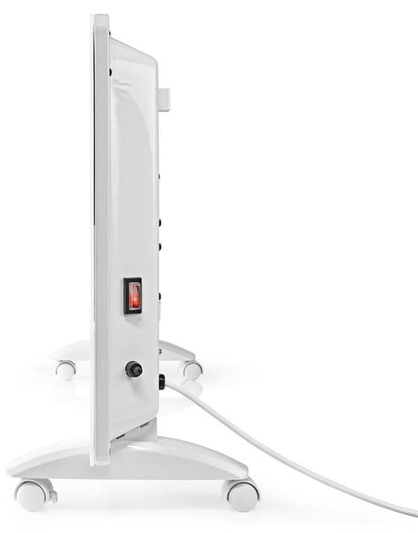 Nedis SmartLife Elradiator | Wi-Fi | Velegnet til badeværelse | Glas panel | 2000 W | 2 Varmeindstillinger | LED | 15 - 35 °C | Justerbar termostat |