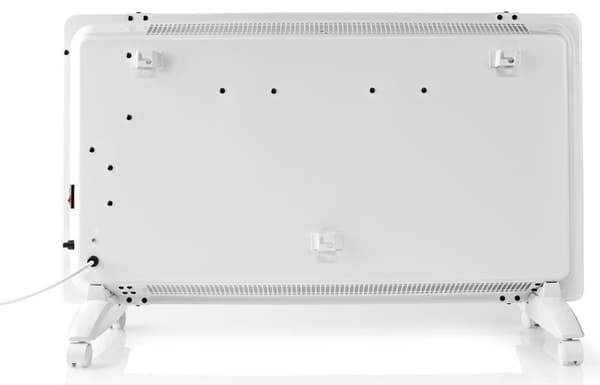Nedis SmartLife Elradiator | Wi-Fi | Velegnet til badeværelse | Glas panel | 2000 W | 2 Varmeindstillinger | LED | 15 - 35 °C | Justerbar termostat |