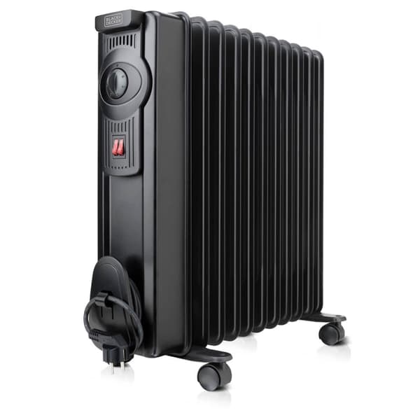 BLACK+DECKER Olieradiator 2000W Sort Sort