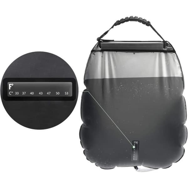 RANJIMA 20L Solar Camping Dusch med Temperaturmätare Bärbar för Camping, Strand, Trädgård, 2