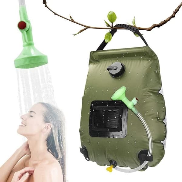 RANJIMA 20L Solar Camping Dusch med Temperaturmätare Bärbar för Camping, Strand, Trädgård, 2