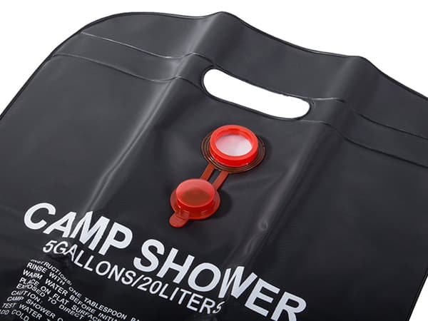 Solar campingfält dusch 20l
