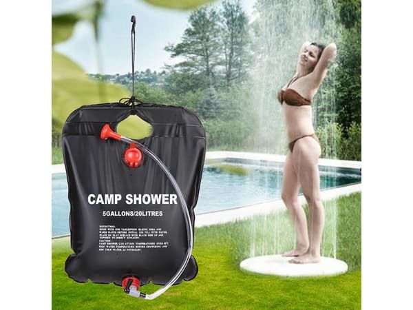 Solar campingfält dusch 20l