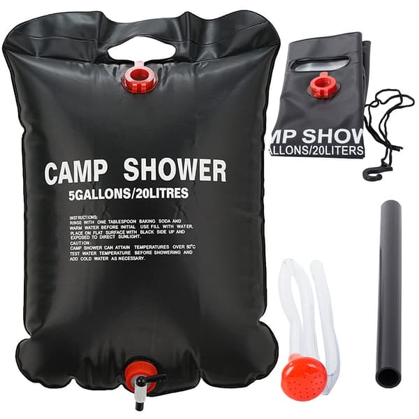Solar campingfält dusch 20l