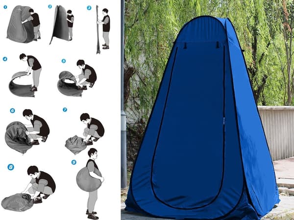Portabelt Omklädningsrum / Strandtält - Tält för Dusch & WC