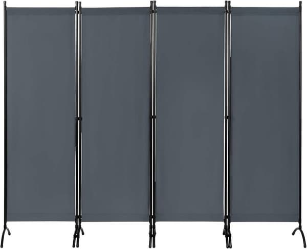 Rootz-huoneenjakaja - Privacy-seinä - Taittuva yksityisyysnäyttö - PA-pinnoitettu kangas - 224 cm x 181 cm - Säänkestävä - Ulkokäyttöinen yksityisyysn