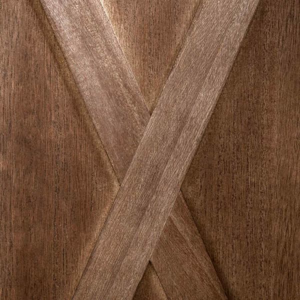 Rootz Interior Screen 4 Panels - Room Divider - Privacy Screen - Country -Chic Style - 182 x 170 cm - Walnut Finish