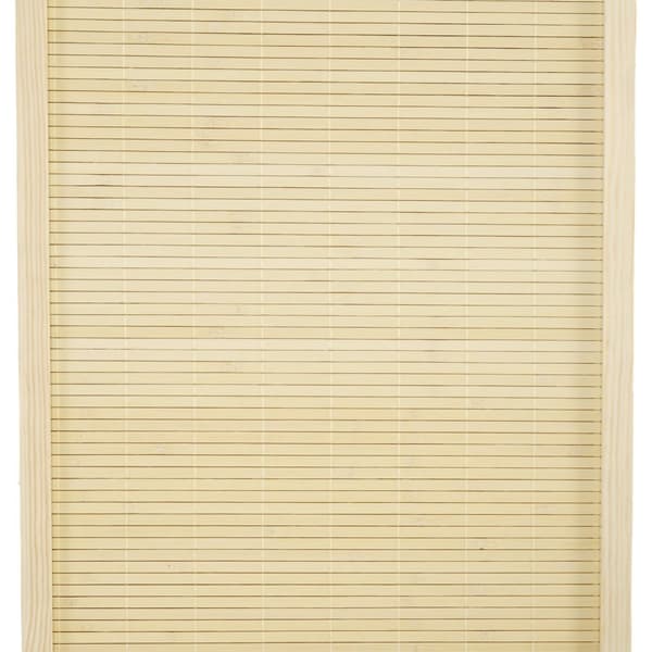 Rootz 4 Panel Bamboo Room Divider - Folding Screen - Privacy Partition - Instant Privacy - 180 x 180 cm