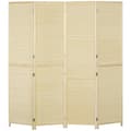 Miniatyrbild 6 av 7: Rootz 4 Panel Bamboo Room Divider - Folding Screen - Privacy Partition - Instant Privacy - 180 x 180 cm