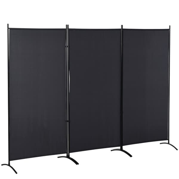 Rootz 3 Paneelin näytön yksityisyys aita - huoneenjakaja - sivuverho - kestävä polyesteri - 253 cm x 50 cm x 182 cm