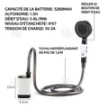 Miniatyrbild 4 av 4: INN campingdusch 5200 mAh uppladdningsbar elektrisk duschpump med temperaturdisplay och powerdisplay