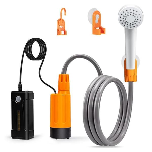 INN Campingdusch Bärbar Camping Eldusch USB Uppladdningsbart batteri 2200 mAh Utomhus enkeldusch urkopplad