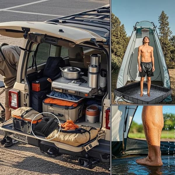 Lollanda bærbar foldbar campingbrusebase – perfekt til udendørs bruser, brusetelt, camping, autocamper, kæledyrsbad