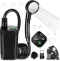 Miniatyrbild 1 av 8: Lollanda Bärbar campingdusch / Portabel Campingdusch – uppladdningsbar USB, 6000mAh, Vattentät, för camping och utomhusbruk