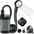 Miniatyrbild 1 av 8: Lollanda Bärbar campingdusch / Portabel Campingdusch – uppladdningsbar USB, 6000mAh, Vattentät, för camping och utomhusbruk