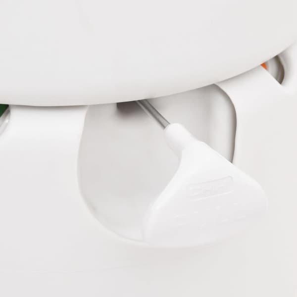 vidaXL Integroitu retkeily wc valkoinen 24+17 l HDPE ja PP