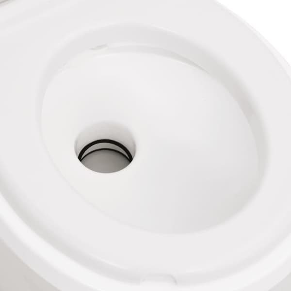 vidaXL Integroitu retkeily wc valkoinen 24+17 l HDPE ja PP