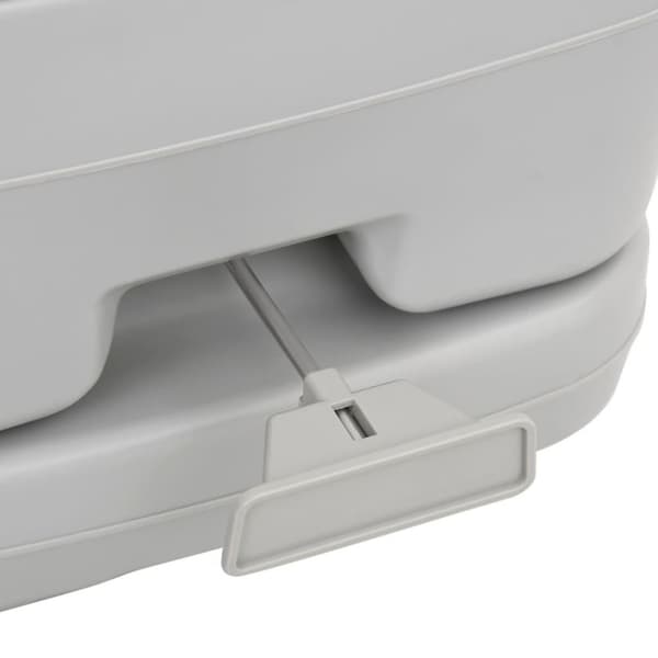 vidaXL transportabelt campingtoilet 10+10 l HDPE grå og hvid