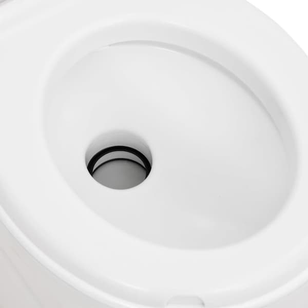 vidaXL Integrert campingtoalett hvit 24+17 L HDPE og emalje