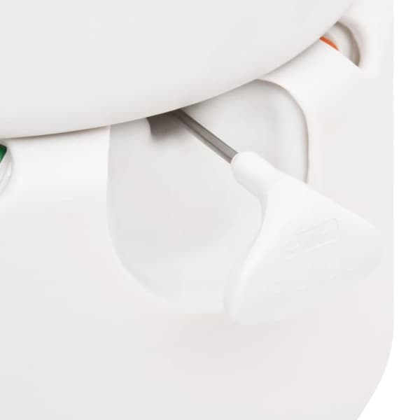 vidaXL Integrert campingtoalett hvit 24+17 L HDPE og emalje
