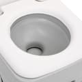 Miniatyrbilde 8 av 10: vidaXL Bærbart campingtoalett grå og hvit 10+10 L HDPE