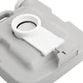Miniatyrbilde 9 av 10: vidaXL Bærbart campingtoalett grå og hvit 10+10 L HDPE
