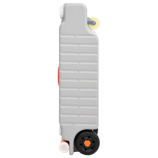 vidaXL Vanntank med hjul for camping 75 L grå