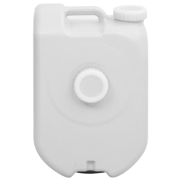 vidaXL Bærbar vanntank med adapter 24 L grå