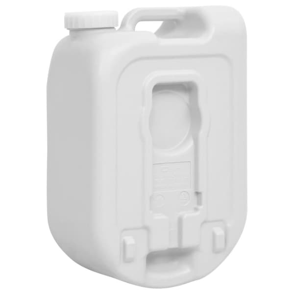 vidaXL Bærbar vanntank med adapter 24 L grå