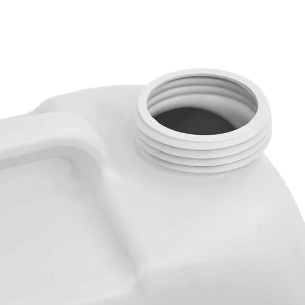 vidaXL Bærbar vanntank med adapter 24 L grå