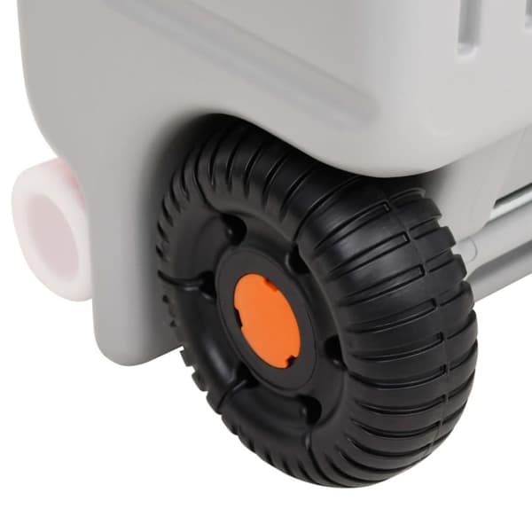 vidaXL Håndvask for camping med vanntank på hjul grå