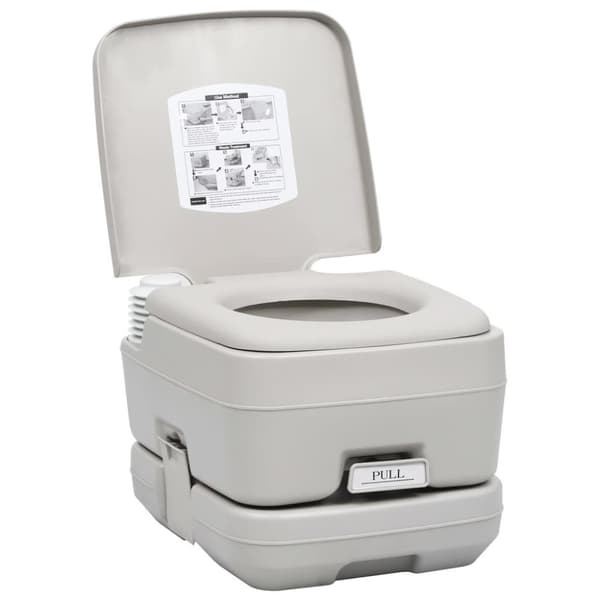 vidaXL transportabelt campingtoilet og vandbeholder