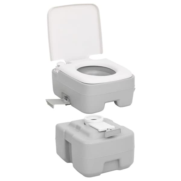 vidaXL transportabelt campingtoilet og vandbeholder