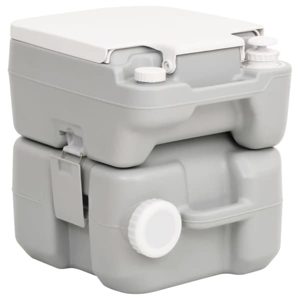 vidaXL transportabelt campingtoilet og vandbeholder