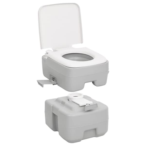 vidaXL transportabelt campingtoilet og vandbeholder