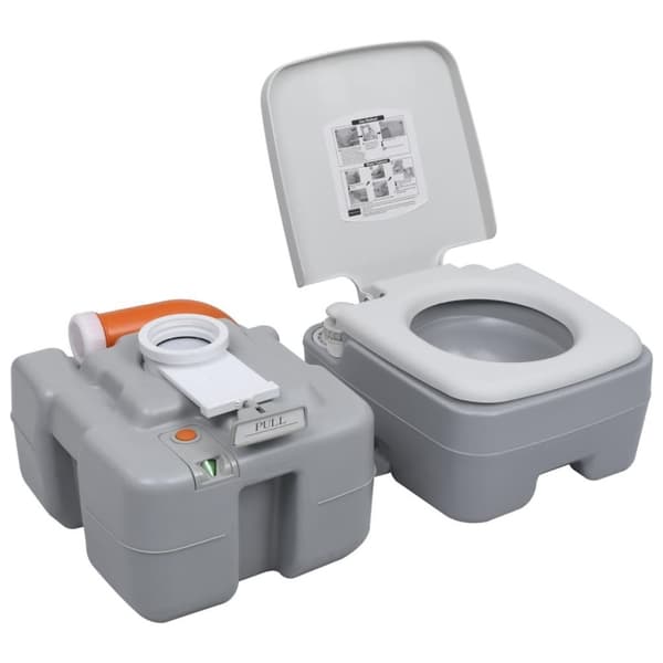 vidaXL transportabelt campingtoilet og håndvask med vandbeholder