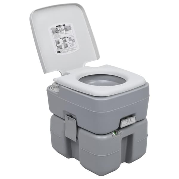 vidaXL transportabelt campingtoilet og håndvask med vandbeholder