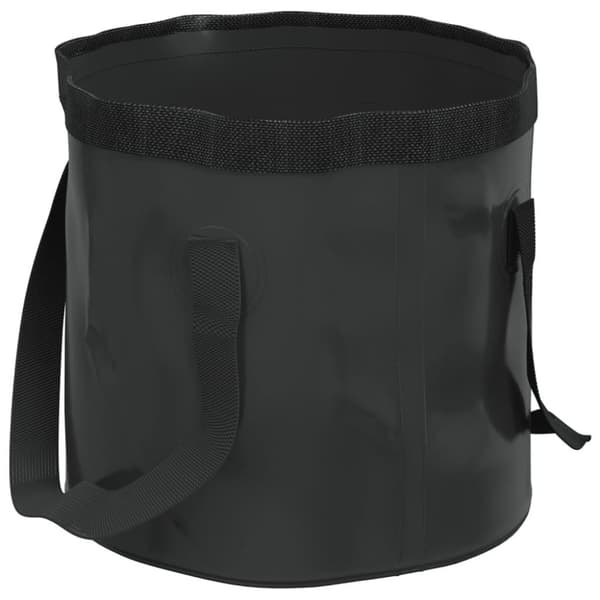 vidaXL foldbare spande 2 stk. 20 l PVC sort
