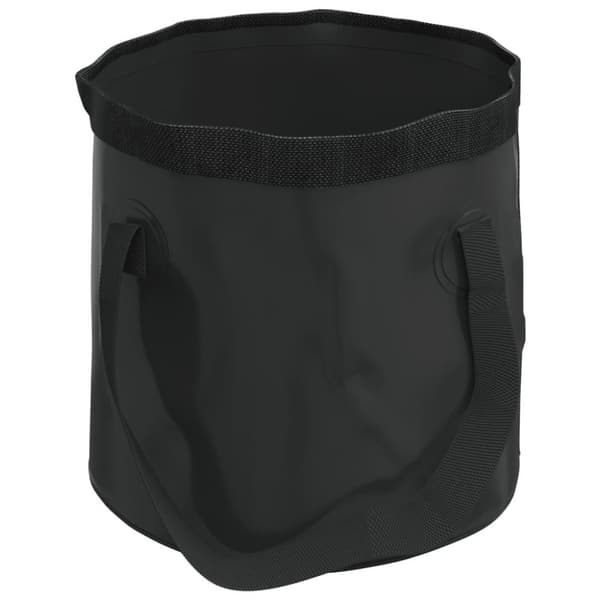 vidaXL foldbare spande 2 stk. 20 l PVC sort