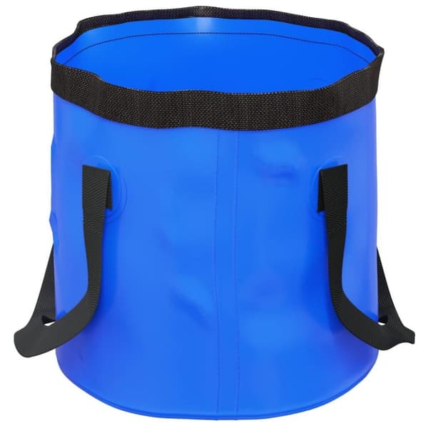 vidaXL Hopfällbara hinkar 2 st blå 20 L PVC