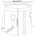 Miniatyrbilde 7 av 7: vidaXL Hopfällbara hinkar 2 st svart 20 L PVC